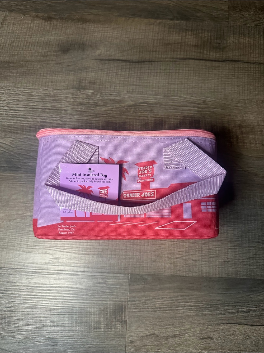 NWT Trader Joe’s Mini Insulated Tote / Cooler Bag Lavender (2026 Release)